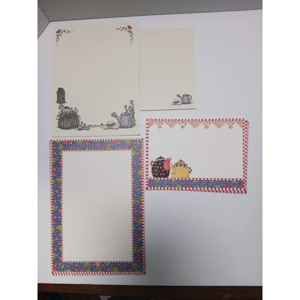 Olympia Vintage Country Memories Deb Haas/ Mary Engelbreit Stationary Paper Lot